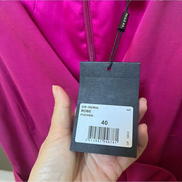 PAULE KA Fuschia Pink Ottoman Stretch Dress 8 NWT - Picture 8 of 15